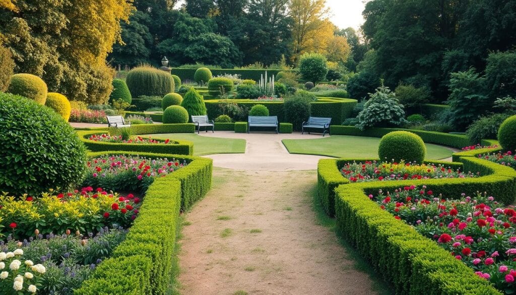 layout design in garden traffic flow