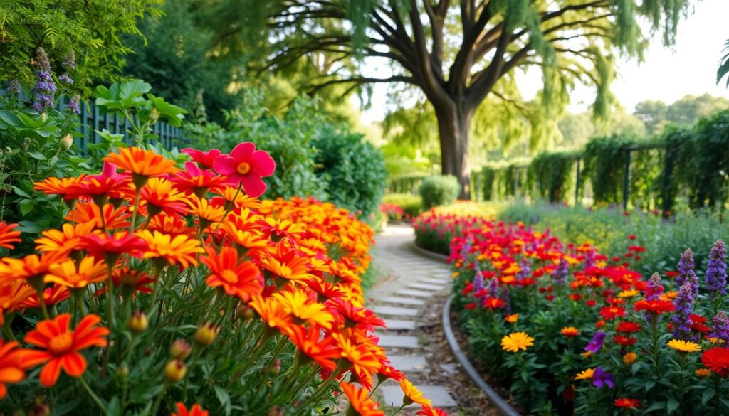 vibrant garden