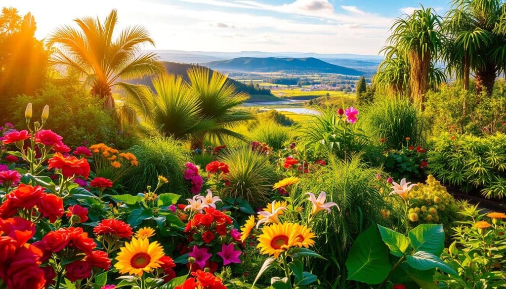 vibrant outdoor plants
