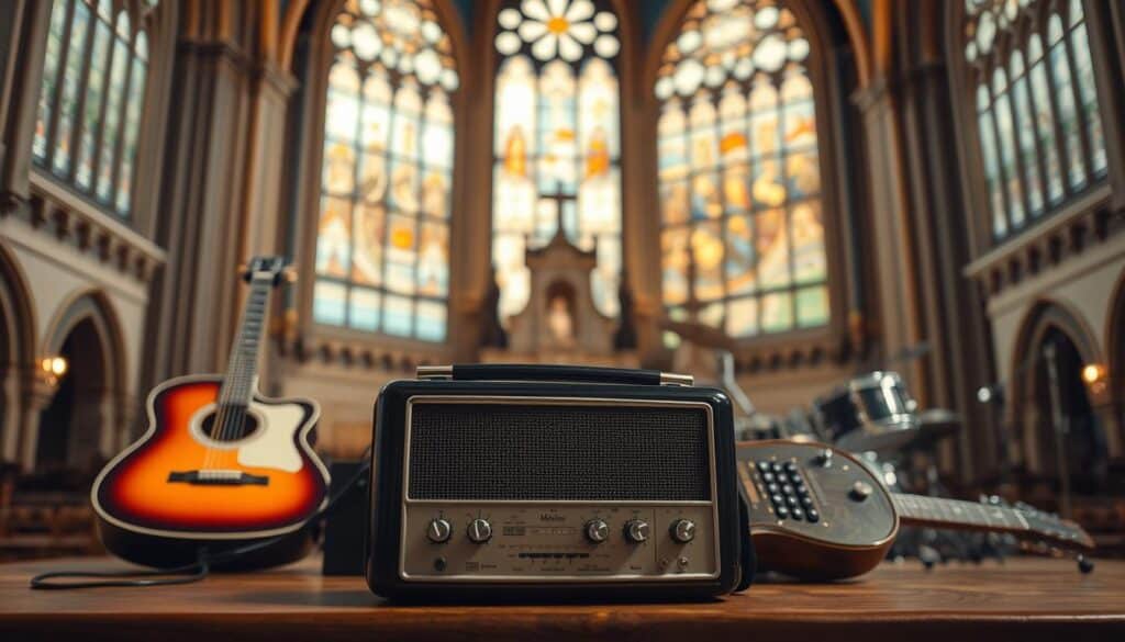 history of Christian music radio