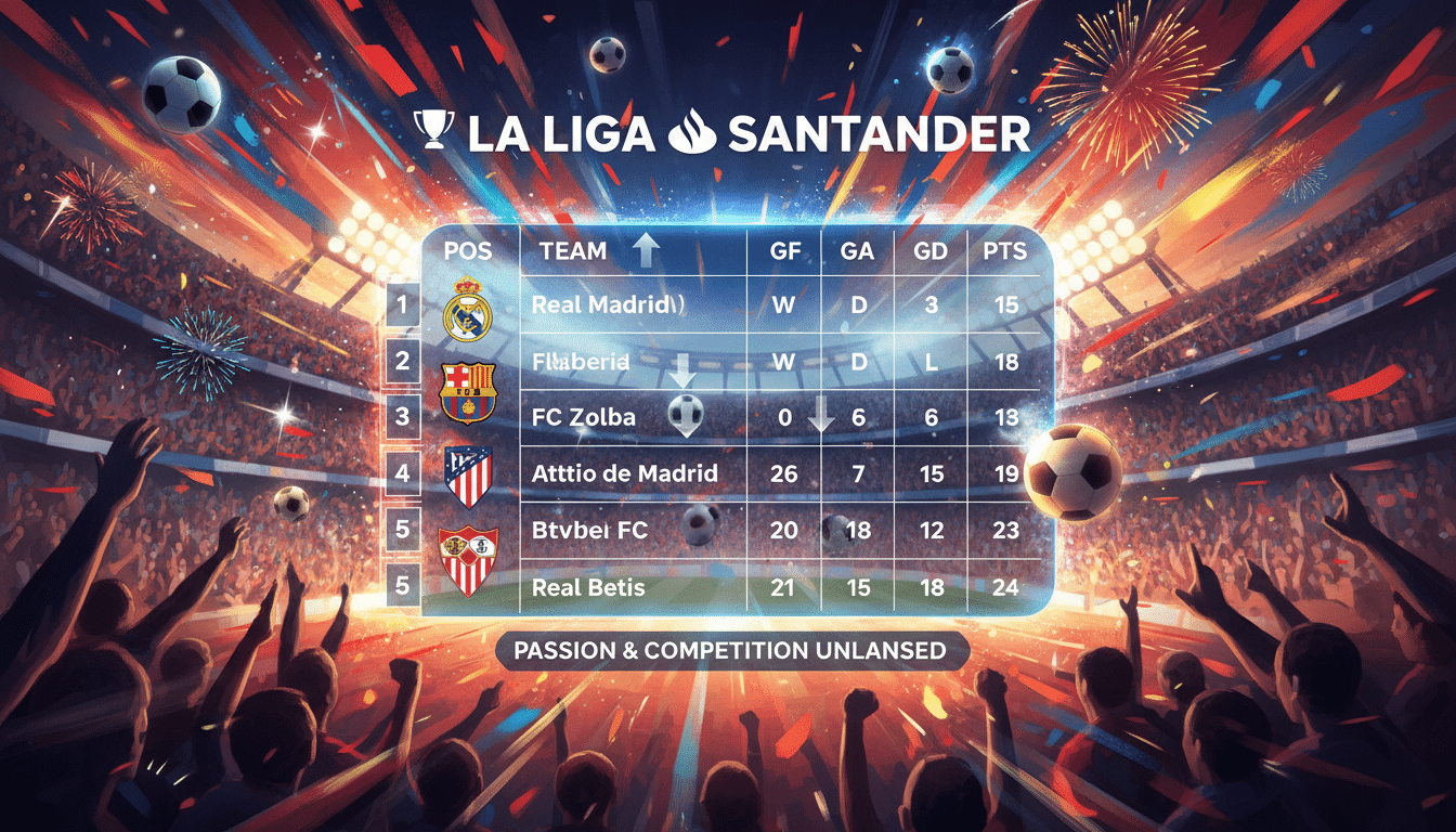 la liga standings