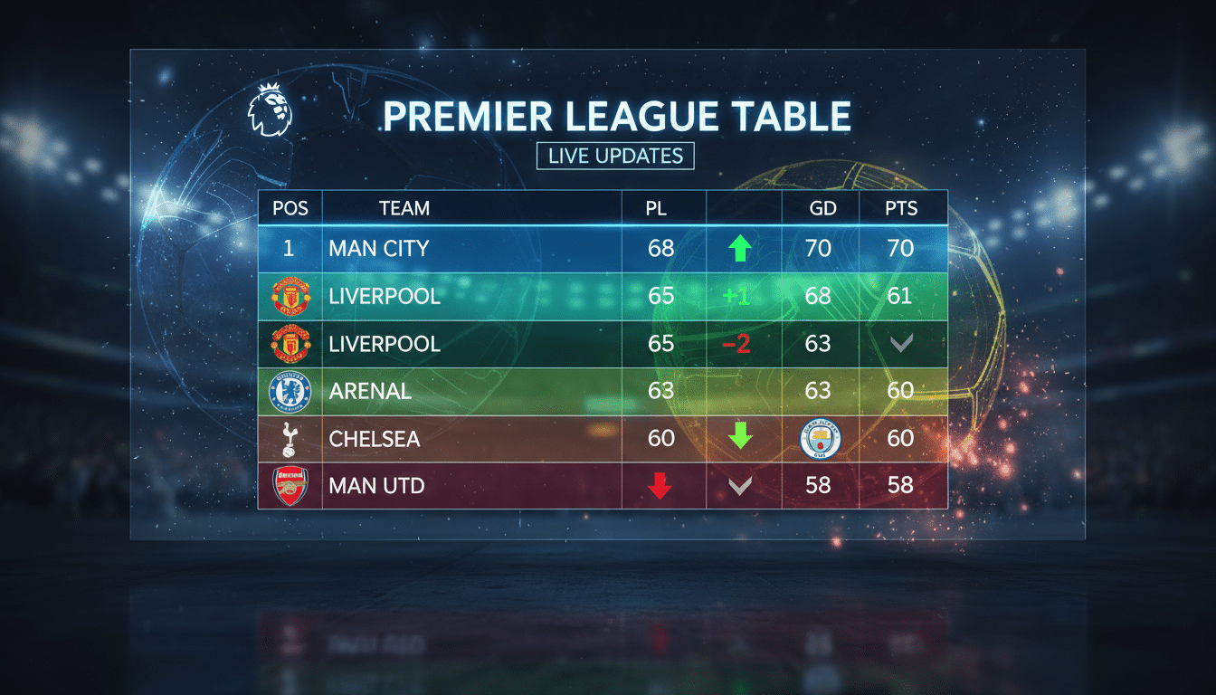 premier league table