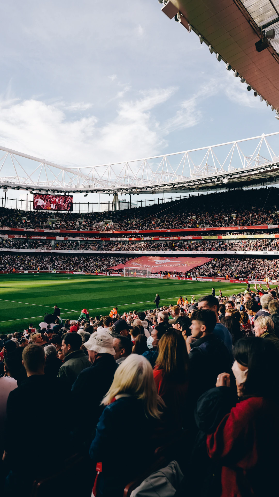 a stadium filled with people